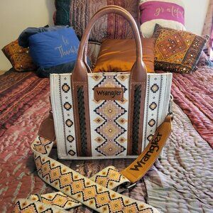 Wrangler Aztec Tote Bag for Women Boho Shoulder Purses and Handbags